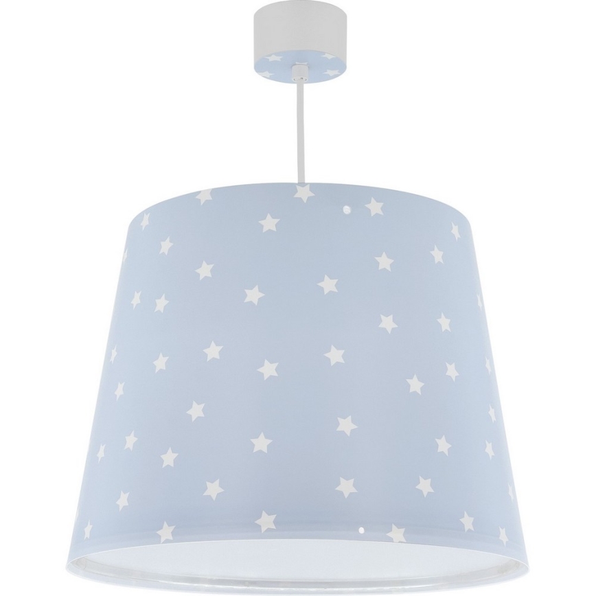 Dalber 82212T - Hanglamp voor Kinderen STAR LIGHT 1xE27/60W/230V blauw