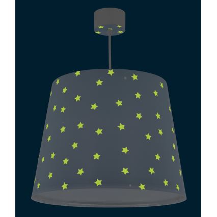 Dalber 82212T - Hanglamp voor Kinderen STAR LIGHT 1xE27/60W/230V blauw