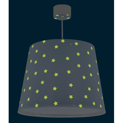 Dalber 82212T - Hanglamp voor Kinderen STAR LIGHT 1xE27/60W/230V blauw