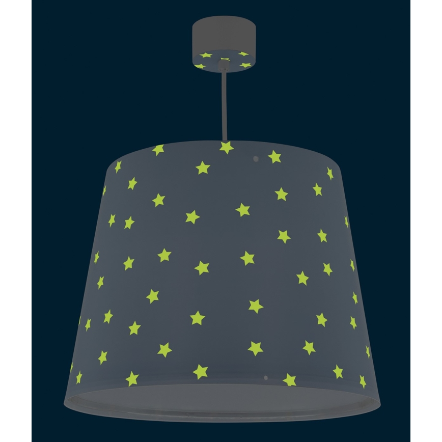 Dalber 82212T - Hanglamp voor Kinderen STAR LIGHT 1xE27/60W/230V blauw