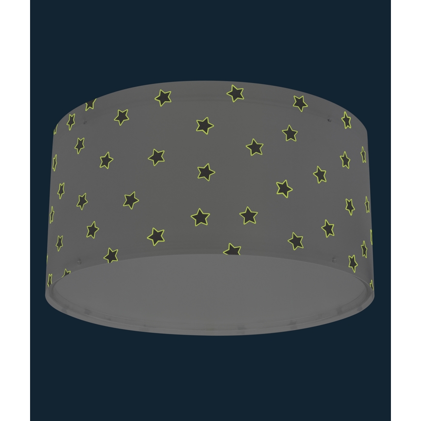 Dalber 82216B - Plafondlamp voor Kinderen STAR LIGHT 2xE27/60W/230V wit