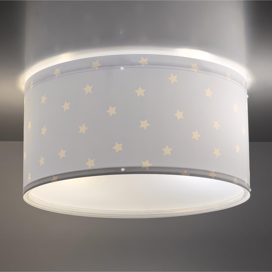 Dalber 82216T - Plafondlamp voor Kinderen STAR LIGHT 2xE27/60W/230V blauw