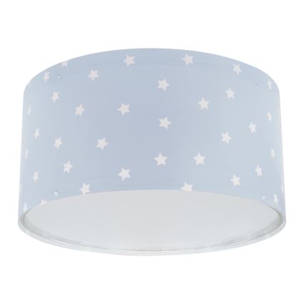 Dalber 82216T - Plafonnier enfant STAR LIGHT 2xE27/60W/230V bleu