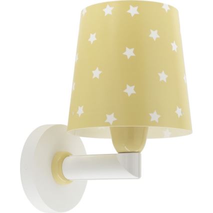 Dalber 82219A - Wand Lamp voor Kinderen STAR LIGHT 1xE27/60W/230V geel