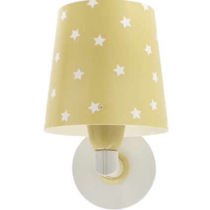 Dalber 82219A - Wand Lamp voor Kinderen STAR LIGHT 1xE27/60W/230V geel