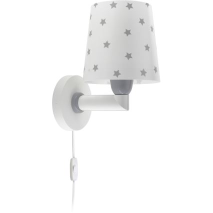 Dalber 82219B - Applique murale enfant STAR LIGHT 1xE27/60W/230V blanche