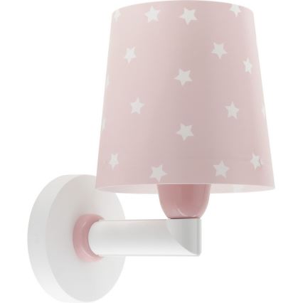 Dalber 82219S - Wand Lamp voor Kinderen STAR LIGHT 1xE27/60W/230V roze