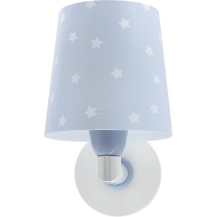 Dalber 82219T - Wand Lamp voor Kinderen STAR LIGHT 1xE27/60W/230V blauw