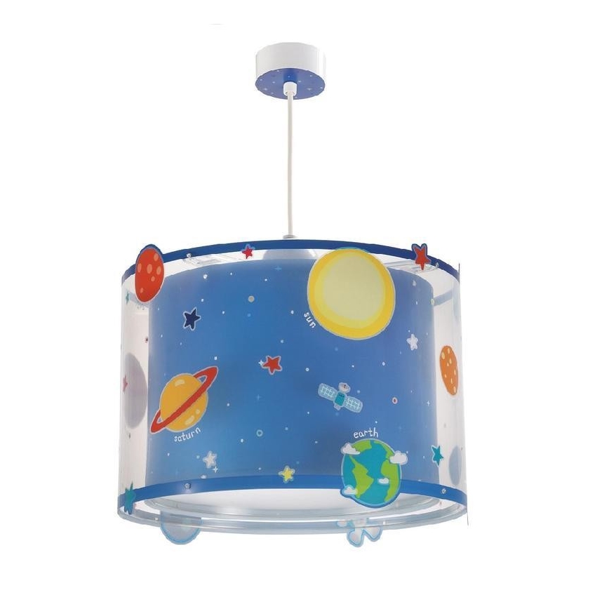 Dalber D-41342 - Hanglamp kinderkamer PLANETS 1xE27/60W/230V