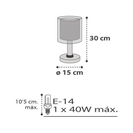 Dalber D-41411E - Tafellamp kinderkamer CLOUDS 1xE14/40W/230V