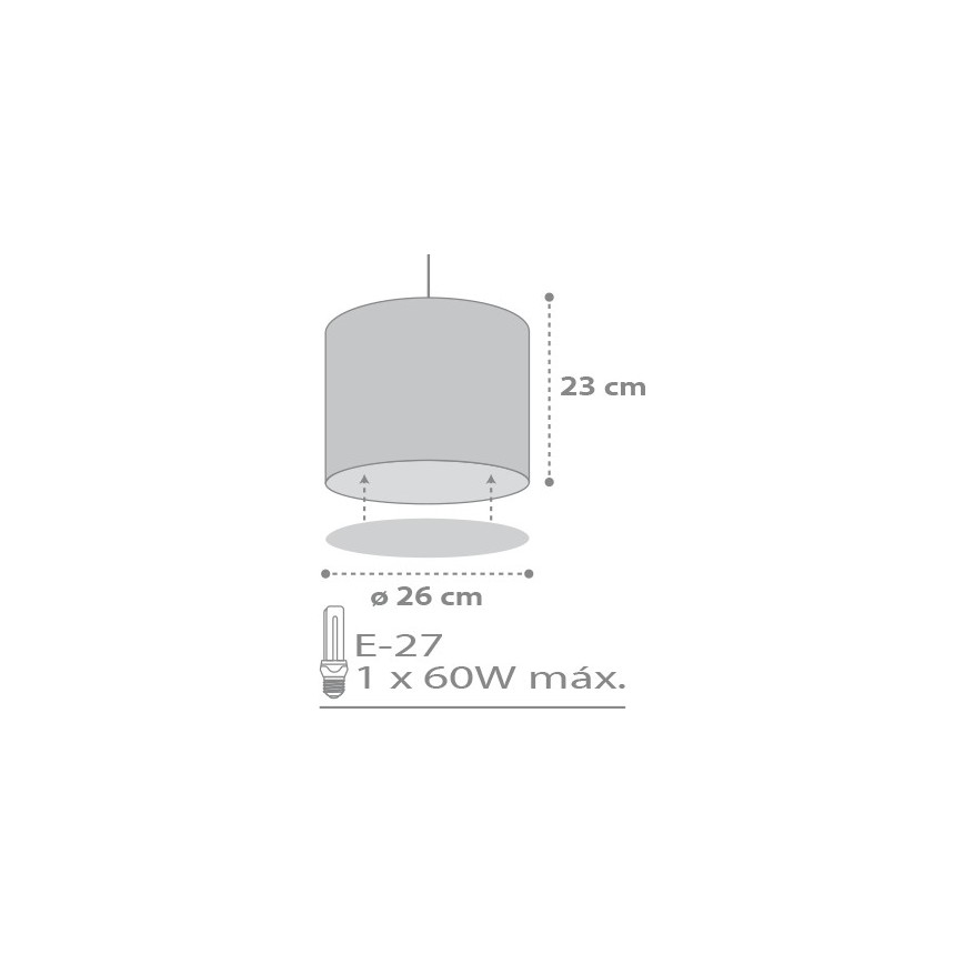 Dalber D-62012E - Hanglamp kinderkamer SWEET DREAM 1xE27/60W/230V