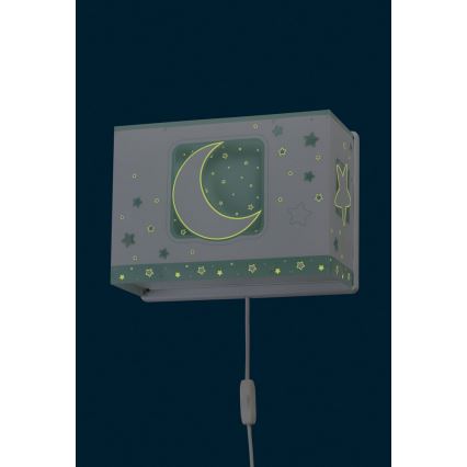 Dalber D-63238H - Wandlamp kinderkamer MOONLIGHT 1xE27/60W/230V