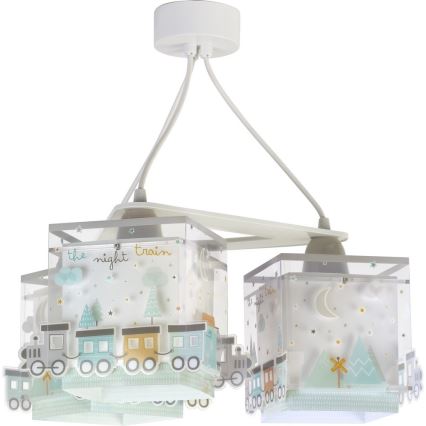 Dalber D-63534 - Hanglamp kinderkamer TRAIN 3xE27/60W/230V