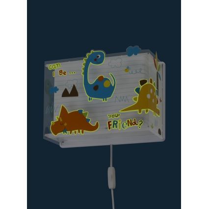 Dalber D-73458 - Applique murale enfant DINOS 1xE27/60W/230V