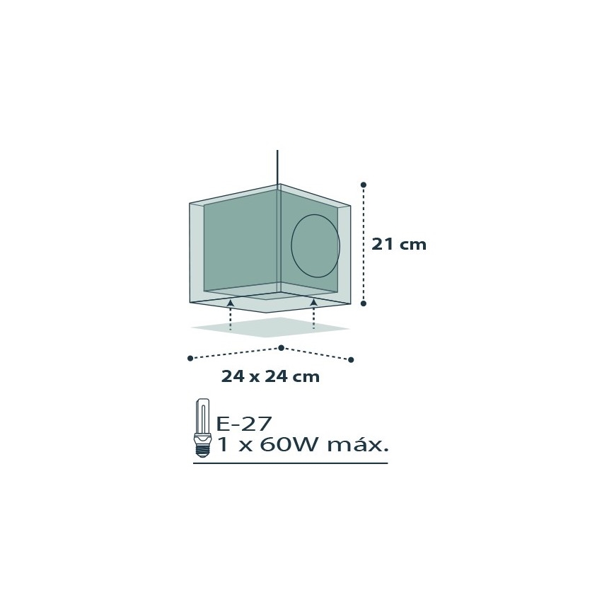 Dalber D-74552 - Hanglamp kinderkamer PIRATES 1xE27/60W/230V