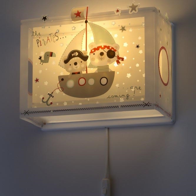 Dalber D-74558 - Wandlamp kinderkamer PIRATES 1xE27/60W/230V