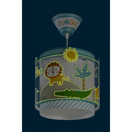 Dalber D-76112 - Hanglamp kinderkamer MY LITTLE JUNGLE 1xE27/15W/230V