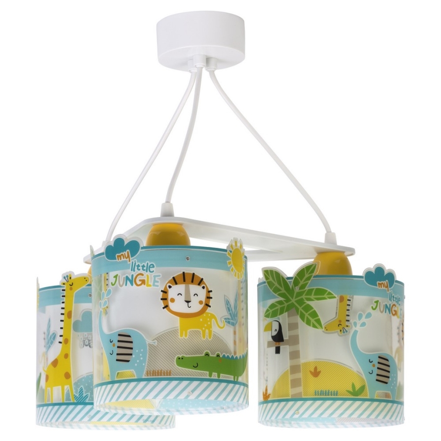 Dalber D-76114 - Hanglamp kinderkamer MY LITTLE JUNGLE 3xE27/15W/230V