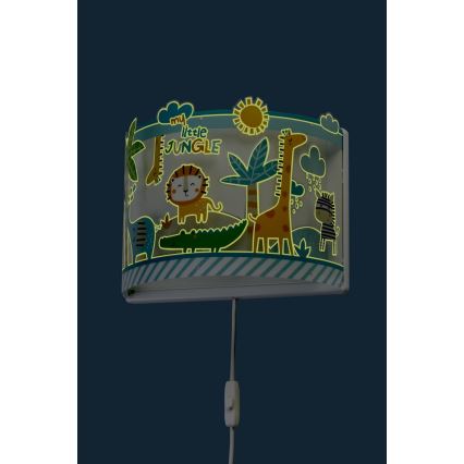 Dalber D-76118 - Wandlamp kinderkamer MY LITTLE JUNGLE 1xE27/15W/230V