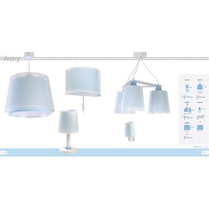 Dalber D-80222T - Hanglamp kinderkamer VICHY 1xE27/60W/230V