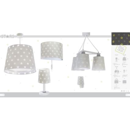 Dalber D-81212E - Hanglamp kinderkamer STARS 1xE27/60W/230V