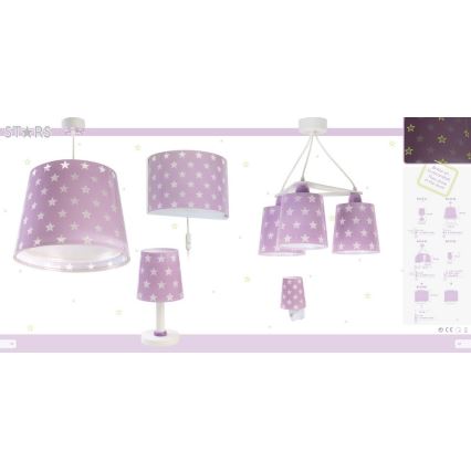 Dalber D-81212L - Hanglamp aan koord kinderkamer STARS 1xE27/60W/230V