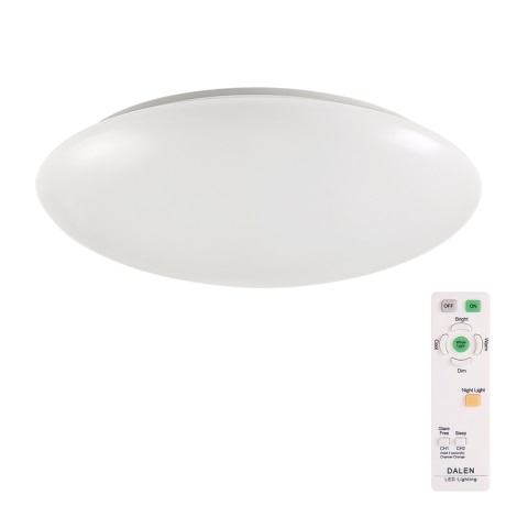 DALEN DL-C515TXW - LED Plafondlamp dimbaar SMART met afstandsbediening 1xLED/56W/230V