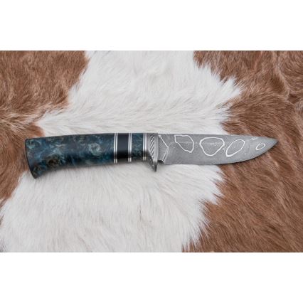 Damascus jachtmes 11,6 cm Berk/ebbehout