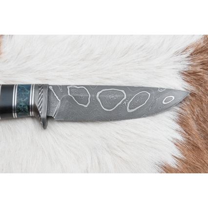 Damascus jachtmes 11,6 cm Berk/ebbehout