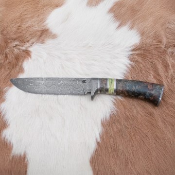 Damascus jachtmes 14,5 cm els/serpentijn
