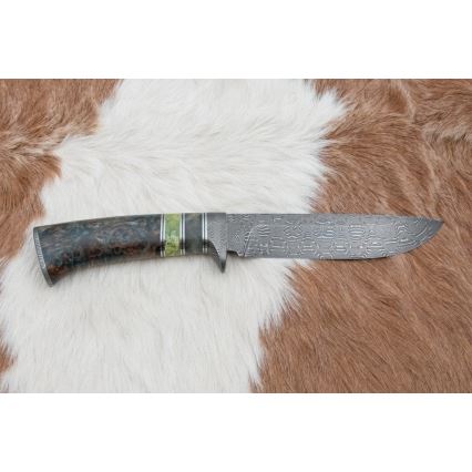 Damascus jachtmes 14,5 cm els/serpentijn
