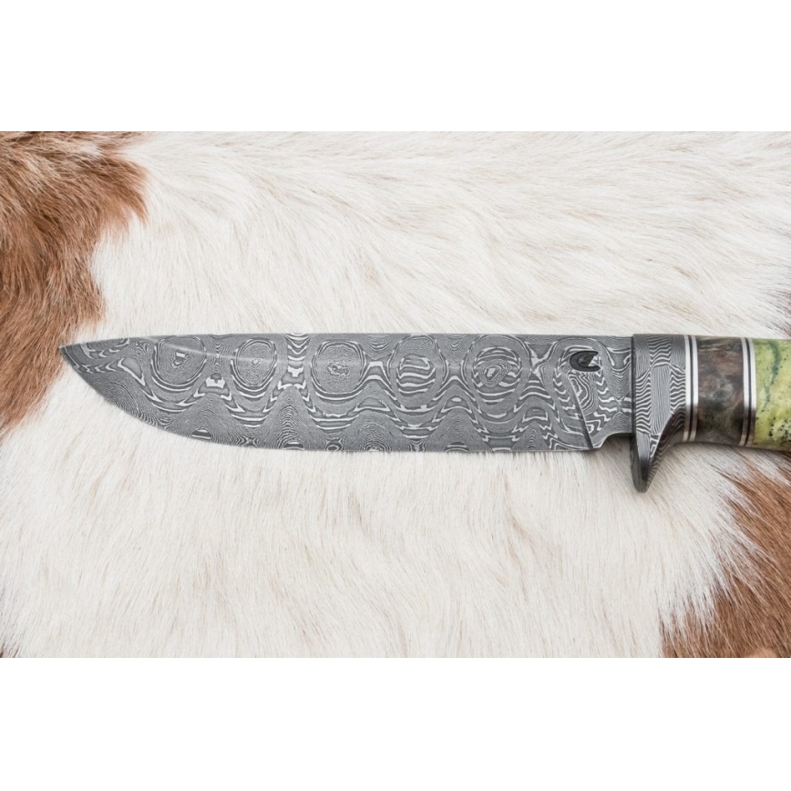 Damascus jachtmes 14,5 cm els/serpentijn