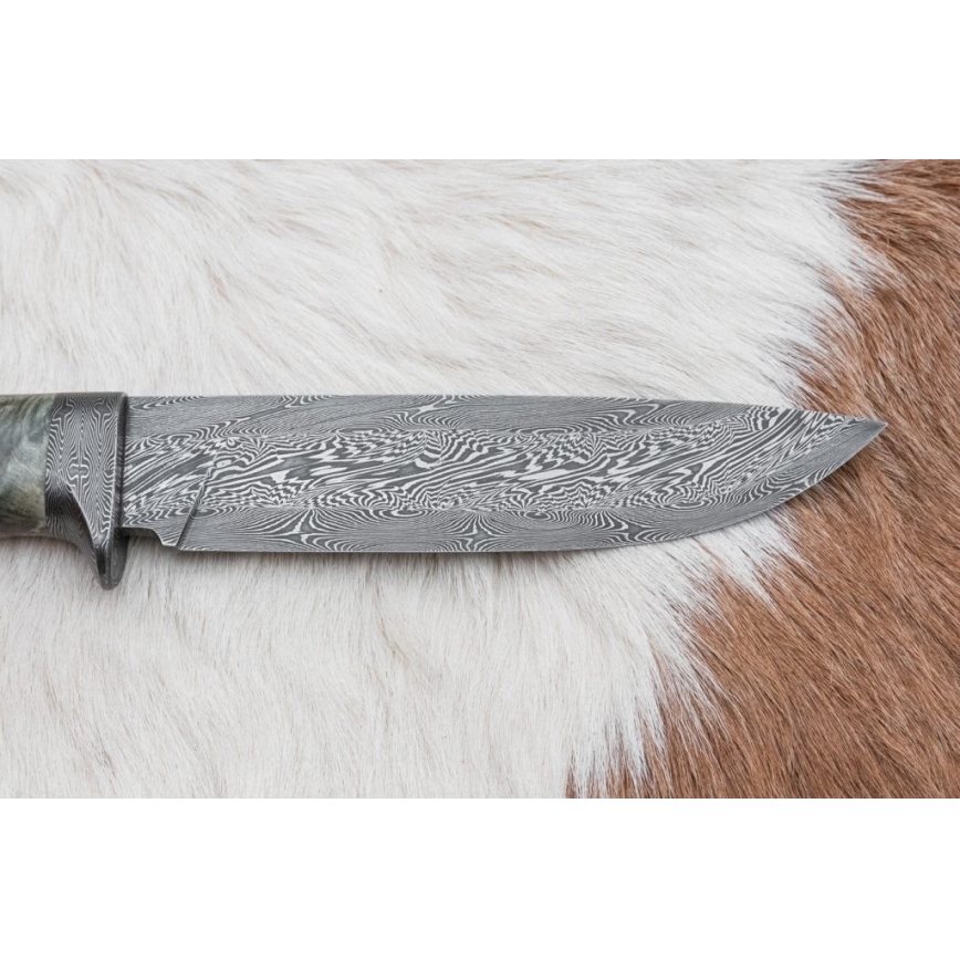 Damascus jachtmes 14 cm kastanjeboom