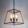 Där Lighting ACA8622 - Suspension ACADEMY 4xE27/60W/230V noir
