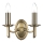 Där Lighting AMB0975 - Applique murale AMBASSADOR 2xE14/40W/230V en laiton