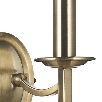 Där Lighting AMB0975 - Wandlamp AMBASSADOR 2xE14/40W/230V messing