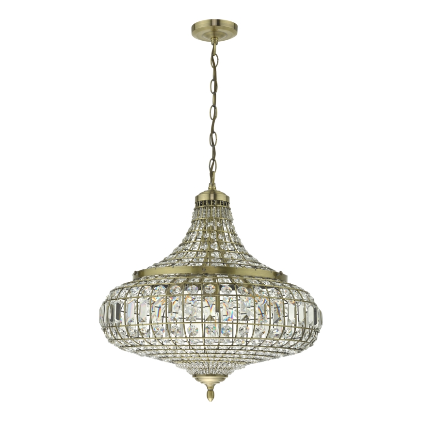 Där Lighting ASM0675 - Kroonluchter met ketting ASMARA 6xE14/40W/230V messing