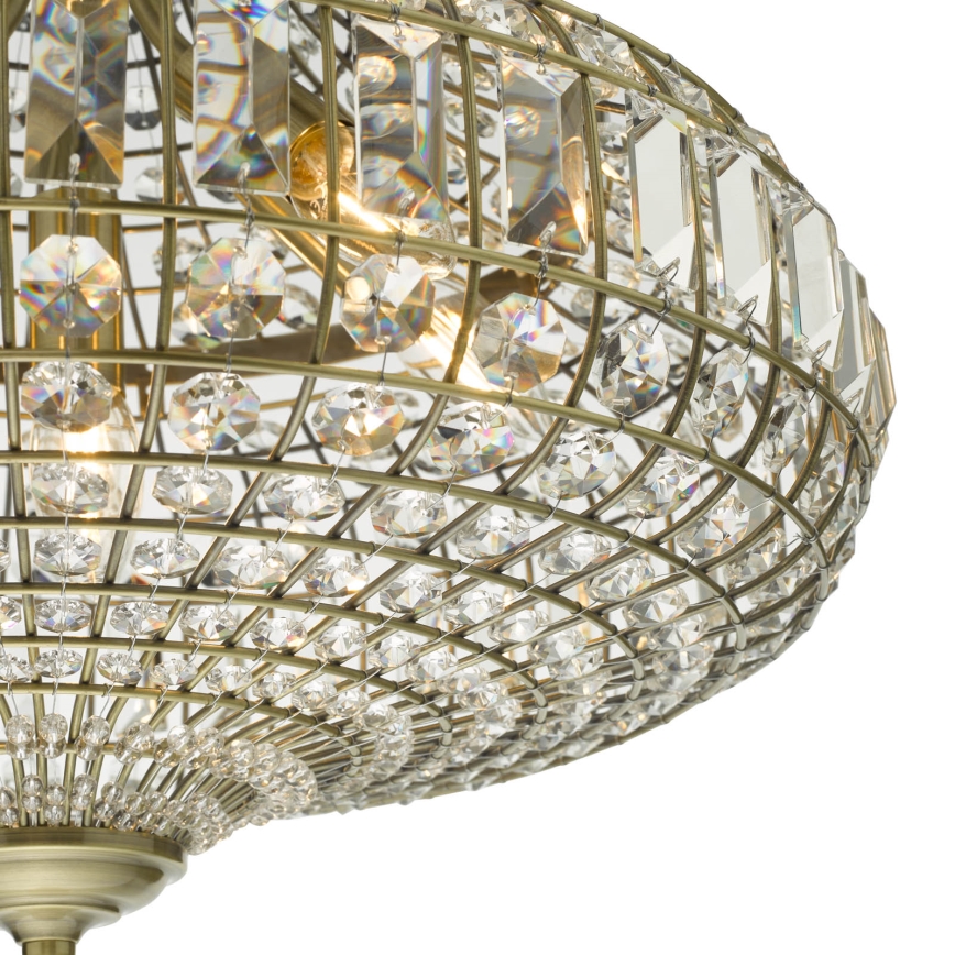 Där Lighting ASM0675 - Kroonluchter met ketting ASMARA 6xE14/40W/230V messing