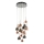 Där Lighting AUR1564 - Suspension sur câble AURELIA 15xG4/10W/230V noir/cuivré