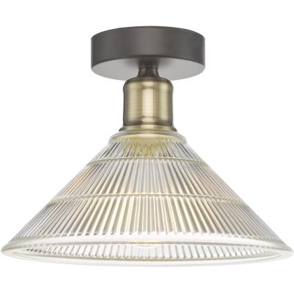 Där Lighting BOY0175 - Plafondlamp BOYD 1xE27/60W/230V Ø 25 cm messing/helder