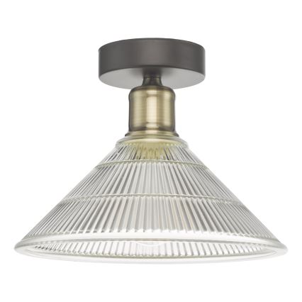 Där Lighting BOY0175 - Plafondlamp BOYD 1xE27/60W/230V Ø 25 cm messing/helder