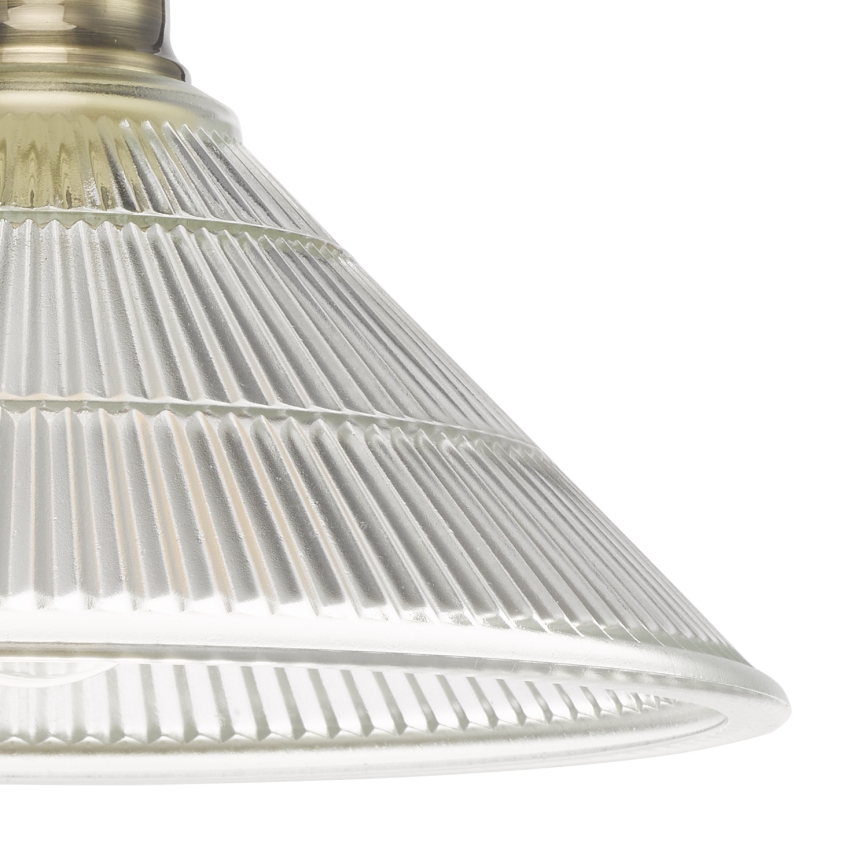 Där Lighting BOY0175 - Plafondlamp BOYD 1xE27/60W/230V Ø 25 cm messing/helder