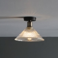 Där Lighting BOY0175 - Plafonnier BOYD 1xE27/60W/230V Ø 25 cm laiton/verre transparent
