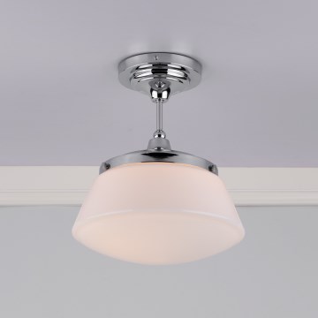 Där Lighting CAD0150 - Plafonnier de salle de bains à fixation apparente CADEN 1xE27/60W/230V IP44 chrome brillant