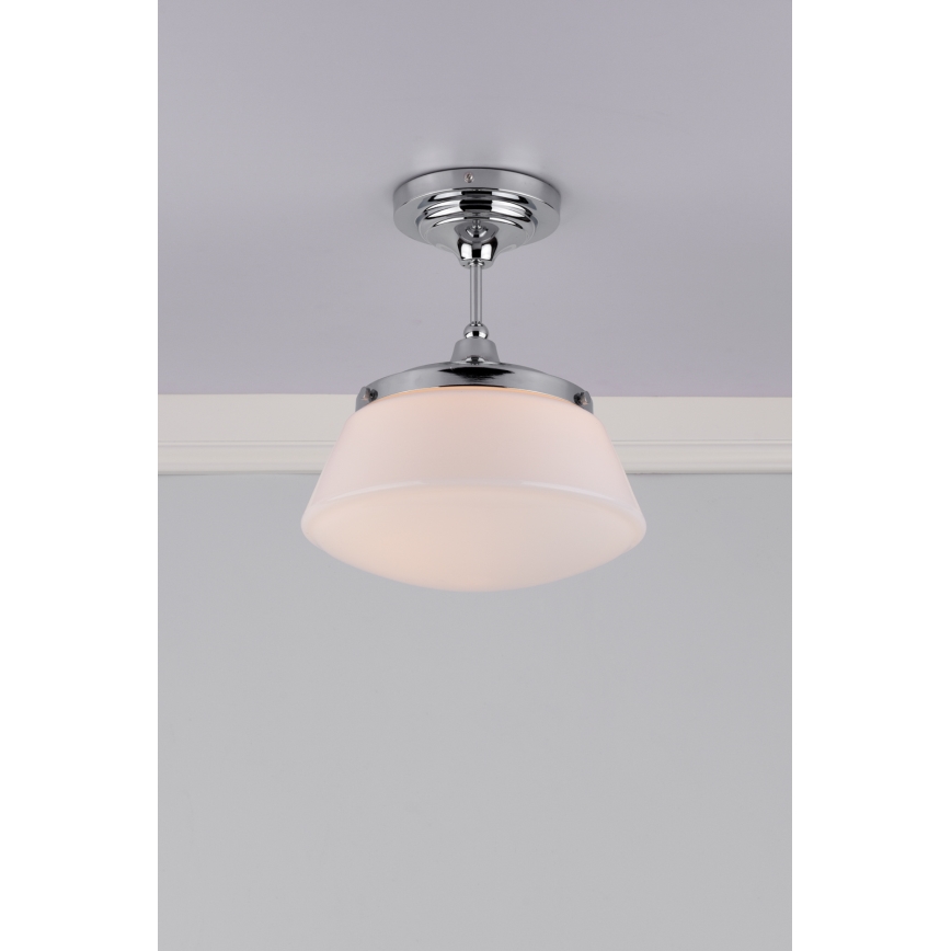 Där Lighting CAD0150 - Plafonnier de salle de bains à fixation apparente CADEN 1xE27/60W/230V IP44 chrome brillant