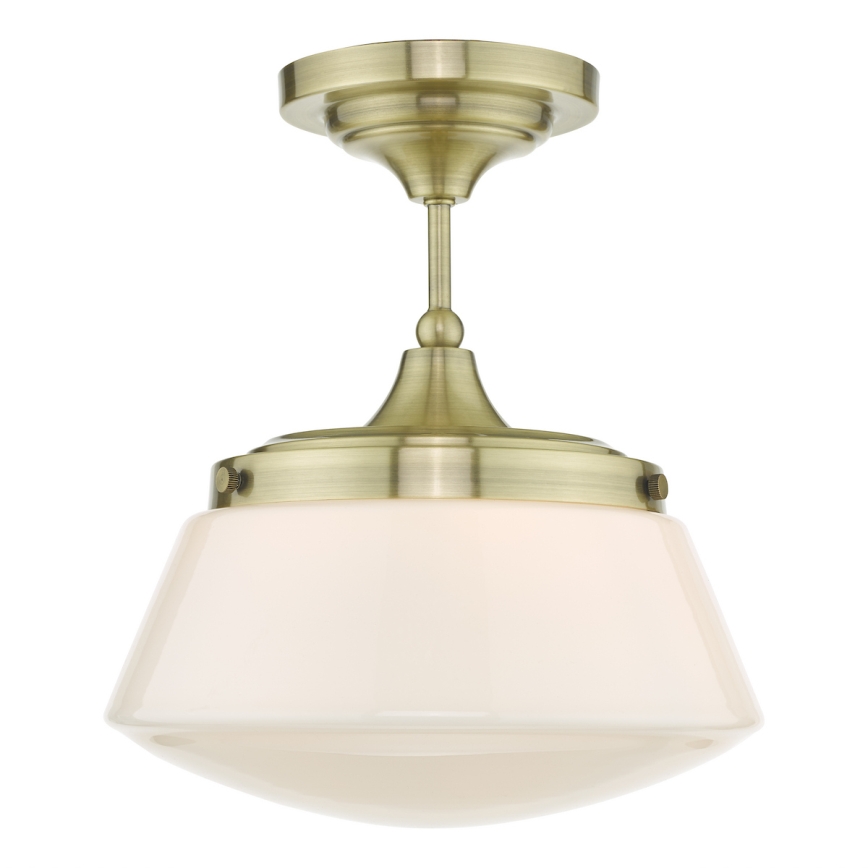 Där Lighting CAD0175 - Plafonnier en saillie pour salle de bains CADEN 1xE27/60W/230V IP44 laiton