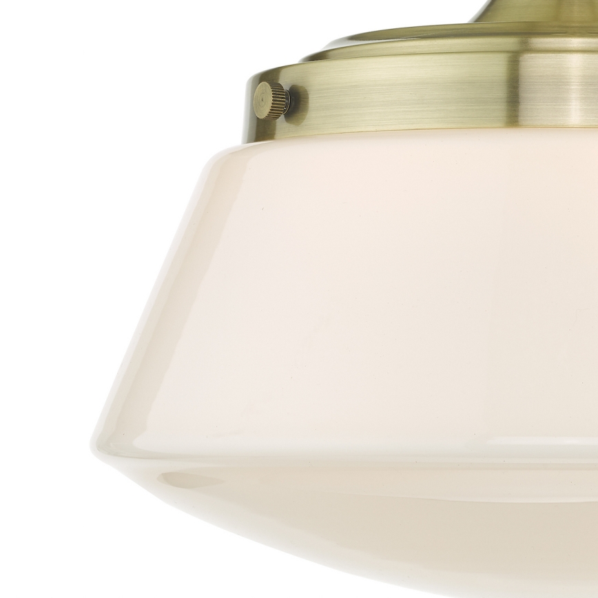 Där Lighting CAD0175 - Plafonnier en saillie pour salle de bains CADEN 1xE27/60W/230V IP44 laiton