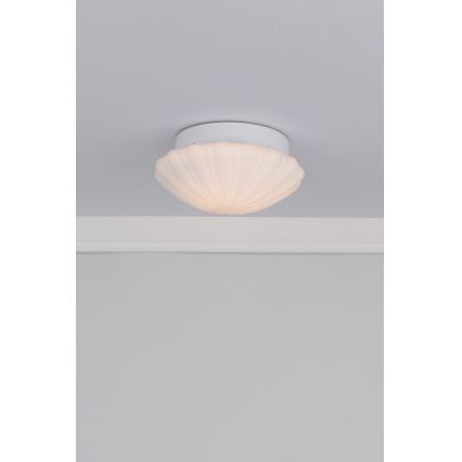Där Lighting CAF502 - Plafondlamp voor badkamer CAFE 1xE27/60W/230V Ø 27 cm IP44 wit