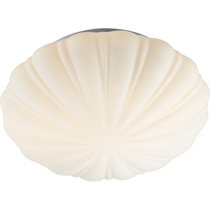 Där Lighting CAF502 - Plafonnier de salle de bains CAFE 1xE27/60W/230V Ø 27 cm IP44 blanc