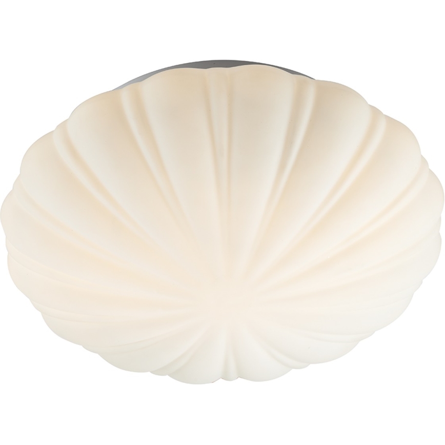 Där Lighting CAF502 - Plafonnier de salle de bains CAFE 1xE27/60W/230V Ø 27 cm IP44 blanc